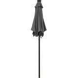  Vrtni suncobran s LED svjetlima antracit 200x211 cm aluminijski | shoptok.hr