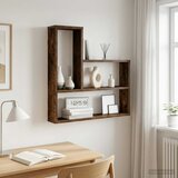  Polica na zidu Dimljeni hrast 60 x 11 x 60 cm Konstruirano drvo | shoptok.hr