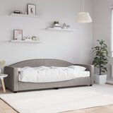  Dnevni krevet s madracem smeđesivi 80 x 200 cm od tkanine | shoptok.hr