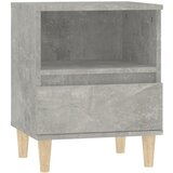 The Living Store Nočna omarica betonsko siva 40x35x50 cm - Nočna Omarica, (21420919) | Shoptok.si