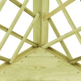  Kutna pergola s klupom 130 x 130 x 197 cm impregnirana borovina | shoptok.hr