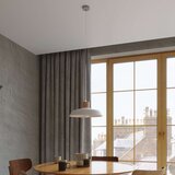  Sollux SL.0282 - Luster na sajli AFRA 1xE27/60W/230V siva/prirodno drvo | Eponuda.com