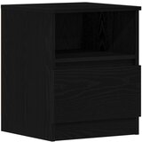 vidaXL Nočna omarica Črna Oreh 40x40x50 cm, (22008085) | Shoptok.si