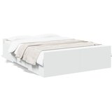 vidaXL Okvir kreveta s ladicama bez madraca bijeli 135x190 cm - Bijela 135 x 190 cm | shoptok.hr