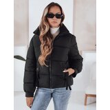 DStreet Kurtka damska zimowa ZENLINE pikowana z kapturem czarna | shoptok.hr