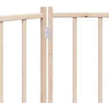  Vrata za pse sklopiva 3 panela 150 cm masivna jelovina | shoptok.hr