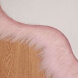 vidaXL Lažni Ovčji Tepih Ružičasta 80 x 119 cm Poliester | shoptok.hr