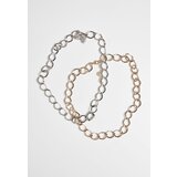 Urban Classics Large Classic Necklace 2-Pack - Gold and Silver Colors | shoptok.hr