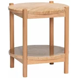 Hübsch Okrugao pomoćni stol s kamenom pločom stola ø 43 cm Trava –