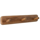 WALTECO Zidna lajsna s kukicama (D x Š x V: 525 x 99 x 100 mm, Broj kuka: 3 Kom., Drvo) | shoptok.hr