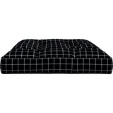  Jastuk za palete crni karirani 120 x 80 x 12 cm od tkanine | Eponuda.com