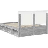  Konstrukcija postelje z vzglavjem Siva Sonoma 150 x 200 cm, (5000104494) | Shoptok.si