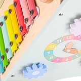  Drvena hodalica-guralica s računaljkom, plava | shoptok.hr