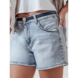 DStreet Spodenki damskie jeansowe z paskiem HELLO JEAN niebieskie | Shoptok.si