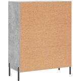  Komoda siva boja betona 69,5x34x90 cm od konstruiranog drva | shoptok.hr