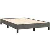  Krevet box spring s madracem tamnosivi 120 x 190 cm baršun | shoptok.hr
