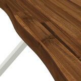  120 x 80 x 75 cm Čvrsto drvo akacije Prirodna i bijela | shoptok.hr