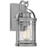 Quintiesse QN-BOOKER-S-IA -Spoljašnja zidna lampa BOOKER S 1xE27/60W/230V IP44 matni hrom | Eponuda.com