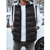 DStreet Black men's vest with hood TX3936z Cene