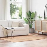 vidaXL Čupavi tepih s visokim vlaknima NAVARRA bež 120x170cm poliester | shoptok.hr
