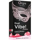 Orgie Dual Vibe - uniseks tekoči vibrator - Jagoda - Gin Tonic (15 ml) | Shoptok.si