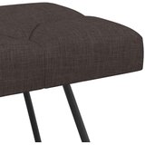  Klupa s gumbastim tkanjem Tamno smeđa 80 x 40 x 46 cm Tkanina | shoptok.hr