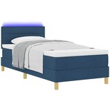  LED Box Spring Krevet s LED trakama Plava 90 x 190 cm tkanina | Eponuda.com