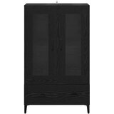  Highboard Crni hrast 70 x 31 x 115 cm Obrađeno drvo i čelik | Eponuda.com