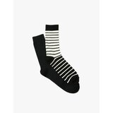 Koton Striped Set of 2 Socks Multicolored Cene
