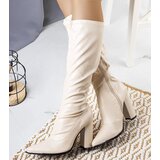 Gemre Beige heeled boots Velass Cijene