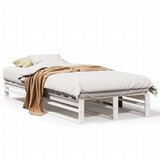 Furnova Posteljni okvir brez vzmetnice bel 90x190 cm trdna borovina, (21943416) | Shoptok.si