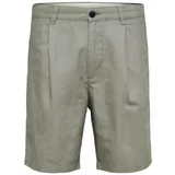 Selected Kratke hlače & Bermuda Comfort-Jones Linen - Vetiver Zelena