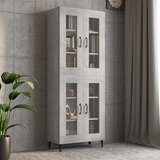 Viseći zidni ormarić siva boja betona 69,5 x 34 x 90 cm | shoptok.hr