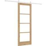  Klizna vrata s opremom Set 73.5x198.5 cm Masivno drvo bor | shoptok.hr