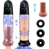 Paloqueth Powerfull Automatic Penis Pump with 3D Texture Sleeve Brown Cene