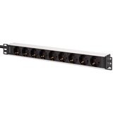 Digitus DN-95440 power distribution unit (PDU) 9 AC outlet(s) 1U Black, Silver | shoptok.hr