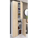 MID.YOU OMARA ZA ČEVLJE bela, hrast sonoma | Shoptok.si