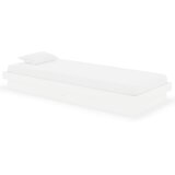  Okvir za krevet od masivnog drva bijeli 75 x 190 cm mali | shoptok.hr