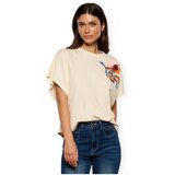 Minueto Majice s kratkimi rokavi Top Scilla - Ecru Bež | Shoptok.si