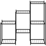  Stalak za cvijeće 83 x 25 x 80 cm crni željezni | shoptok.hr