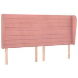 Maison Chic posteljno vzglavje - vzglavna omarica - nočna omarica z ušesi roza 183x23x118/128 cm žamet, (21709205) Cene