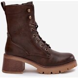 VINCEZA Women's Workery Block Heeled Boots | shoptok.hr