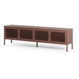 Marckeric Bordo rdeča kovinska TV omarica 160x50x35 cm Fayna – | Shoptok.si
