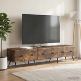 TV ormar Dimljeni hrast 147 x 34,5 x 30 cm Konstruirano drvo Cijene
