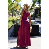 Numoco Elegant maxi long dress with shoulder straps | Shoptok.si