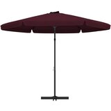  Vrtni suncobran s čeličnim stupom 300 cm bordo | shoptok.hr
