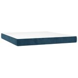  Krevet s oprugama i madracem tamnoplavi 180x200 cm baršunasti | shoptok.hr