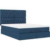  Otomanski krevet s madracem plavi 140x190cm od tkanine | shoptok.hr