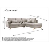 Miuform svijetlo siva kutna garnitura na razvlačenje Scandic Lagom L, desni kut | shoptok.hr
