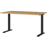 Germania Pisalna miza z nastavljivo višino z mizno ploščo v hrastovem dekorju 200x240 cm Agenda – | Shoptok.si